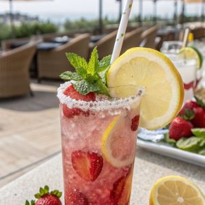Strawberry Lemonade Fizz
